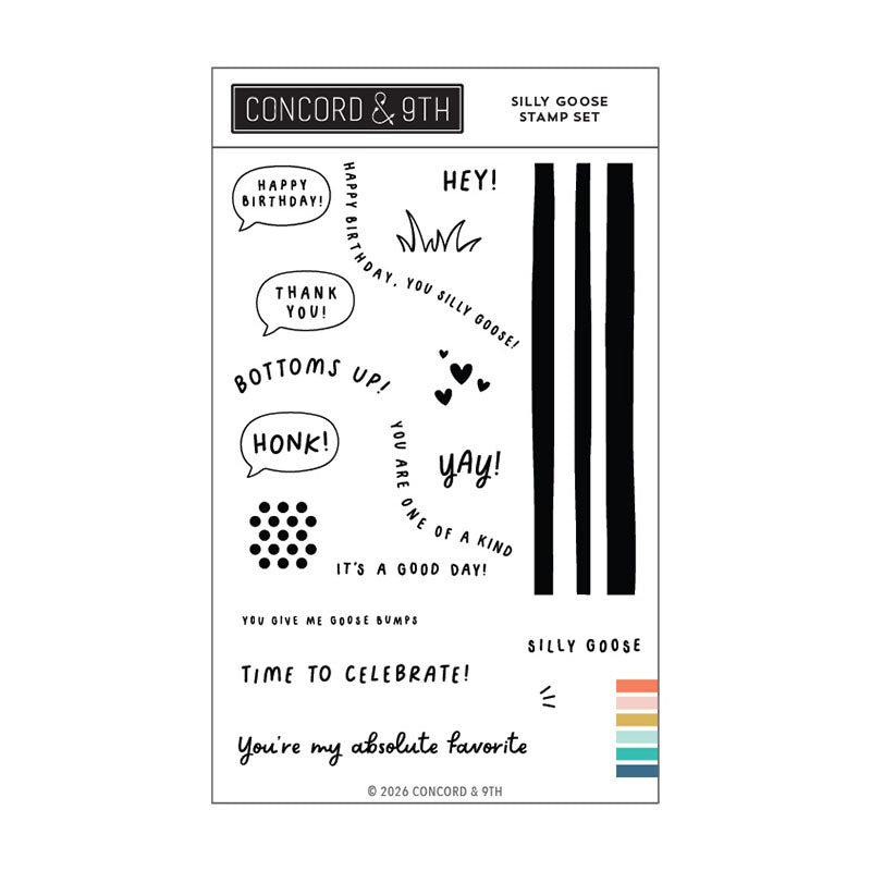 Concord & 9th Clear Stamps Silly Goose