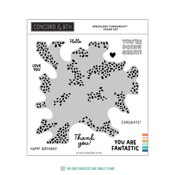 Concord & 9th Clear Stamps Speckled Turnabout