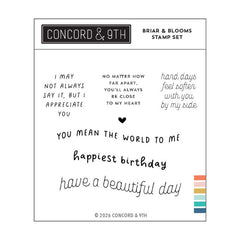 Concord & 9th Clear Stamps Briar & Blooms
