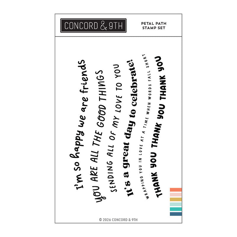 Concord & 9th Clear Stamps Petal Path