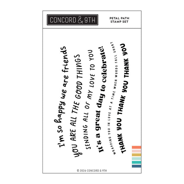 Concord & 9th Clear Stamps Petal Path