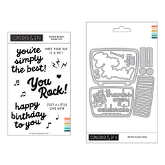 Concord & 9th 2pc Retro Radio