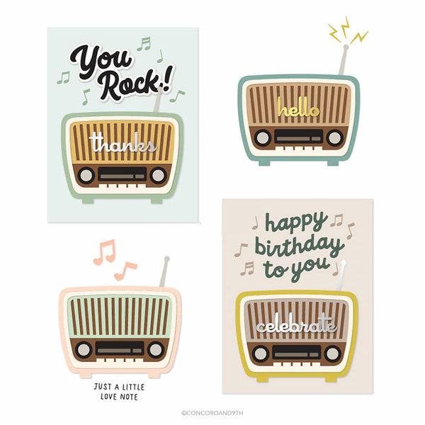 Concord & 9th 2pc Retro Radio