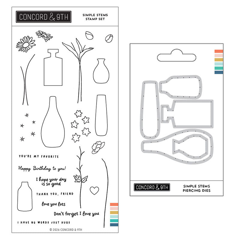 Concord & 9th 2pc Simple Stems