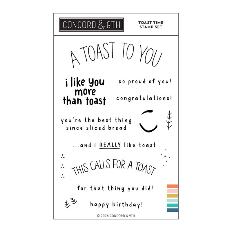Concord & 9th Clear Stamps Toast Time