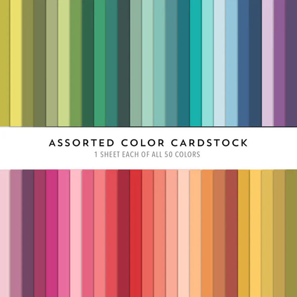Concord & 9th Cardstock 50pc Assorted Color