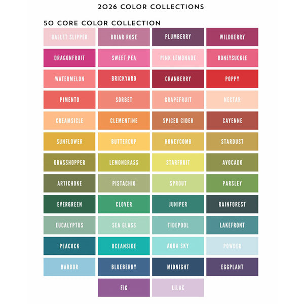 Concord & 9th Clear Stamps Swatchbook Core Collection