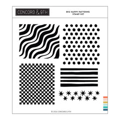 Concord & 9th Clear Stamps Big Happy Patterns