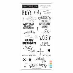 Concord & 9th Clear Stamps Adventure Awaits