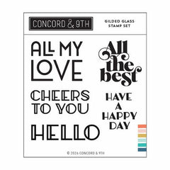 Concord & 9th Clear Stamps Gilded Glass
