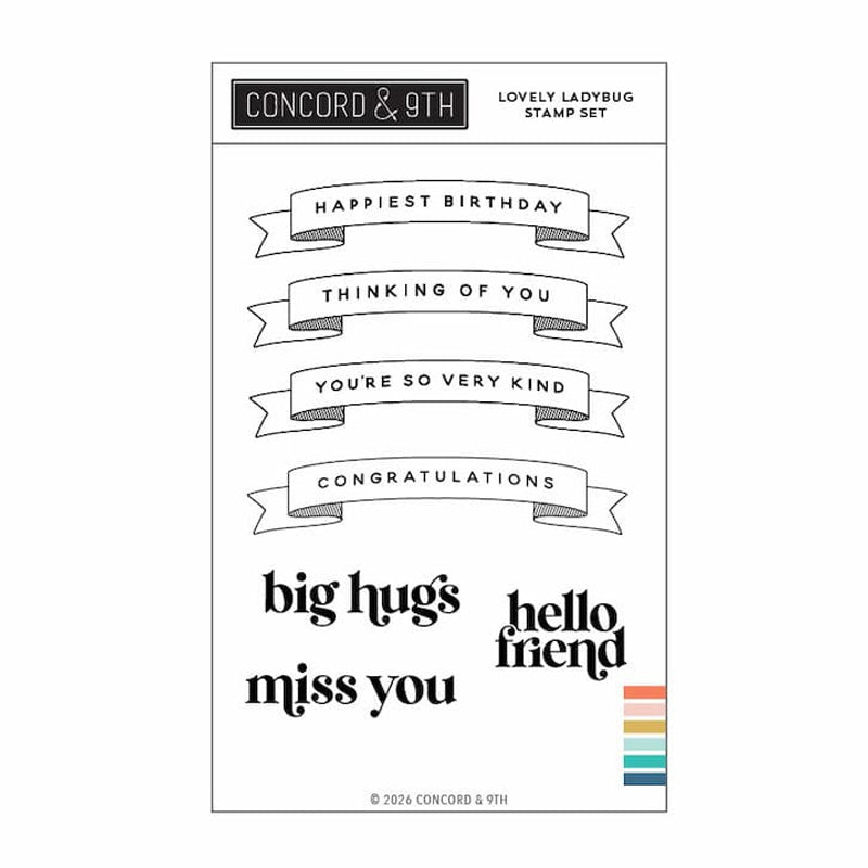 Concord & 9th Clear Stamps Lovely Ladybug