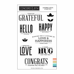 Concord & 9th Clear Stamps Layered Lotus