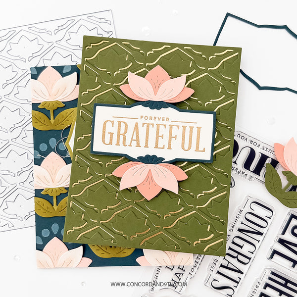 Concord & 9th Clear Stamps Layered Lotus