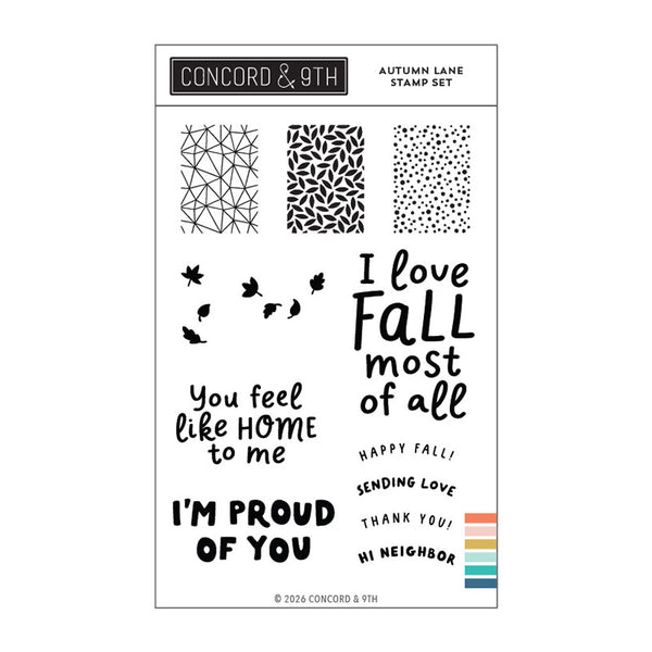 Concord & 9th Clear Stamps Autumn Lane