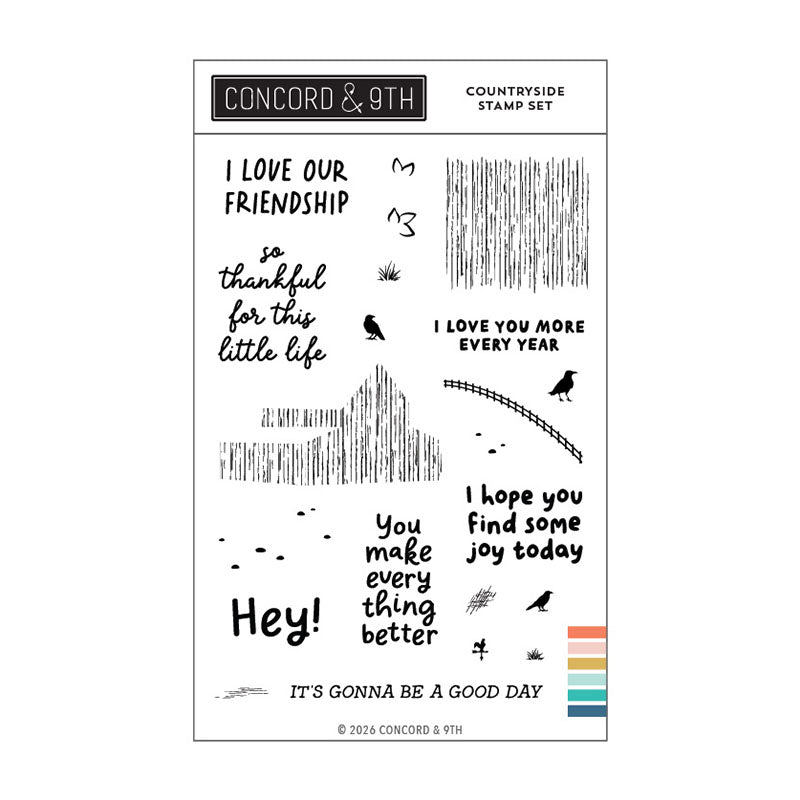 Concord & 9th Clear Stamps Countryside