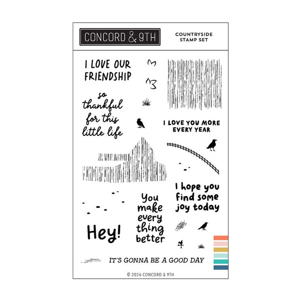 Concord & 9th Clear Stamps Countryside