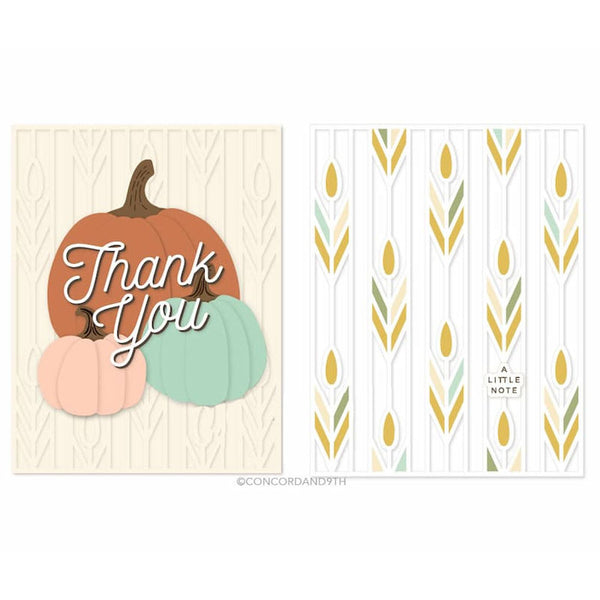 Concord & 9th Dies Prairie Wheat Card Front