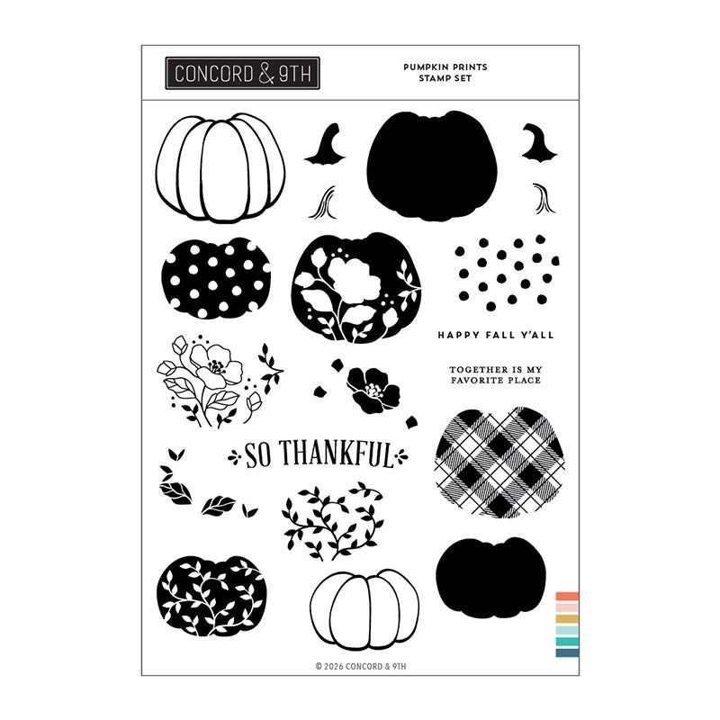 Concord & 9th Clear Stamps Pumpkin Prints