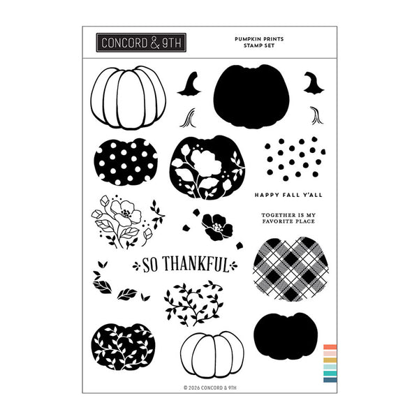 Concord & 9th Clear Stamps Pumpkin Prints