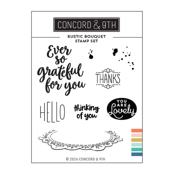 Concord & 9th Clear Stamps Rustic Bouquet