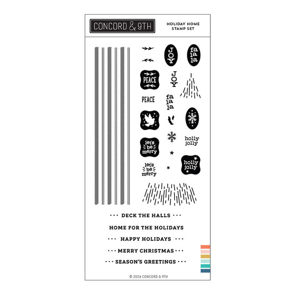 Concord & 9th Clear Stamps Holiday Home
