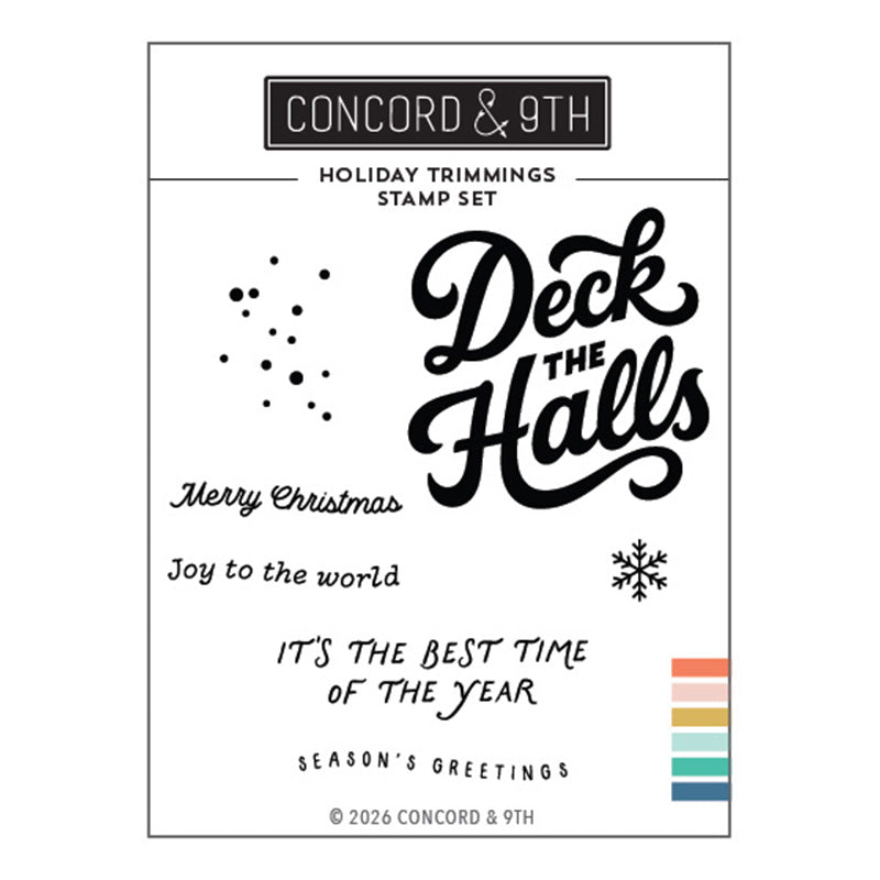 Concord & 9th Clear Stamps Holiday Trimmings