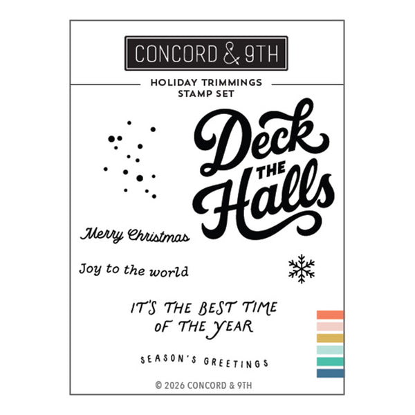 Concord & 9th Clear Stamps Holiday Trimmings