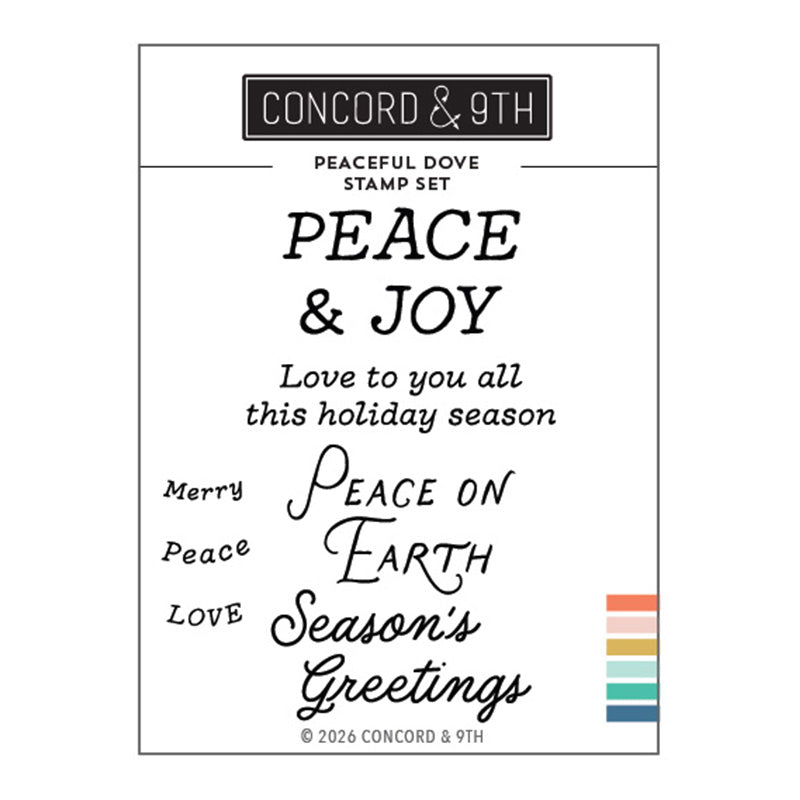 Concord & 9th Clear Stamps Peaceful Dove