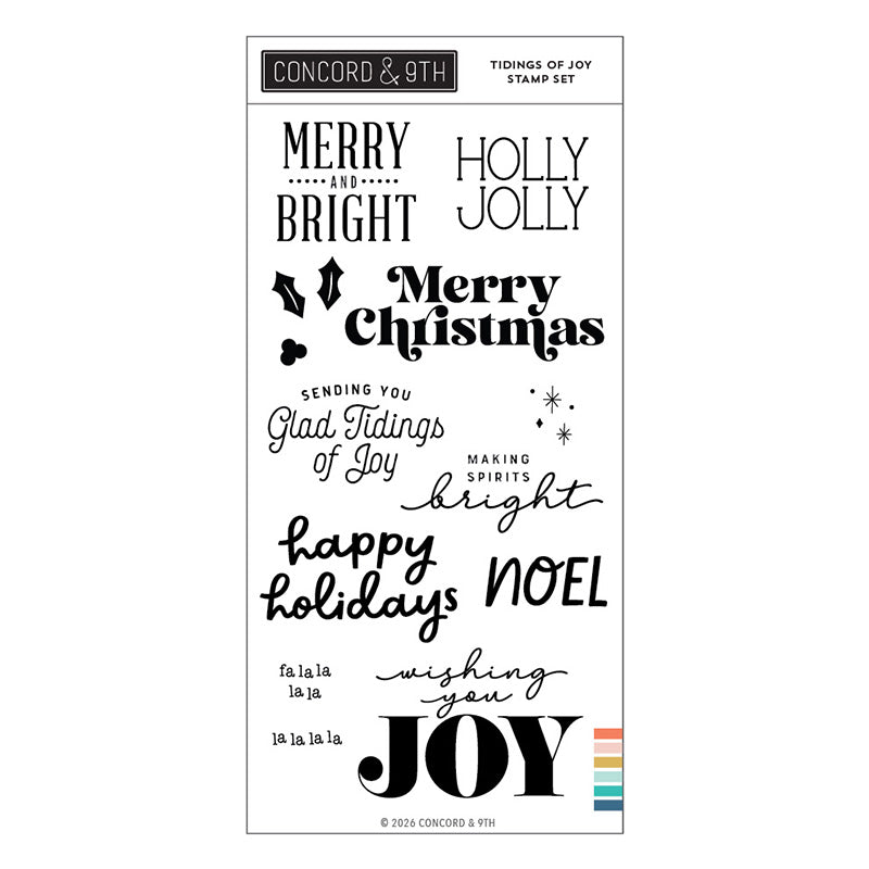Concord & 9th Clear Stamps Tidings of Joy