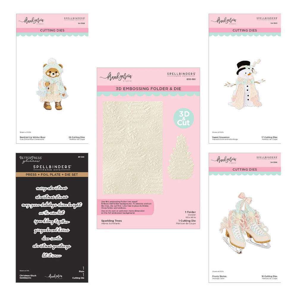 Spellbinders 5pc I Want It All Christmas Blush