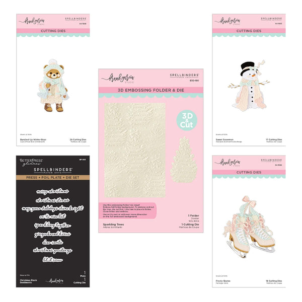 Spellbinders 5pc I Want It All Christmas Blush