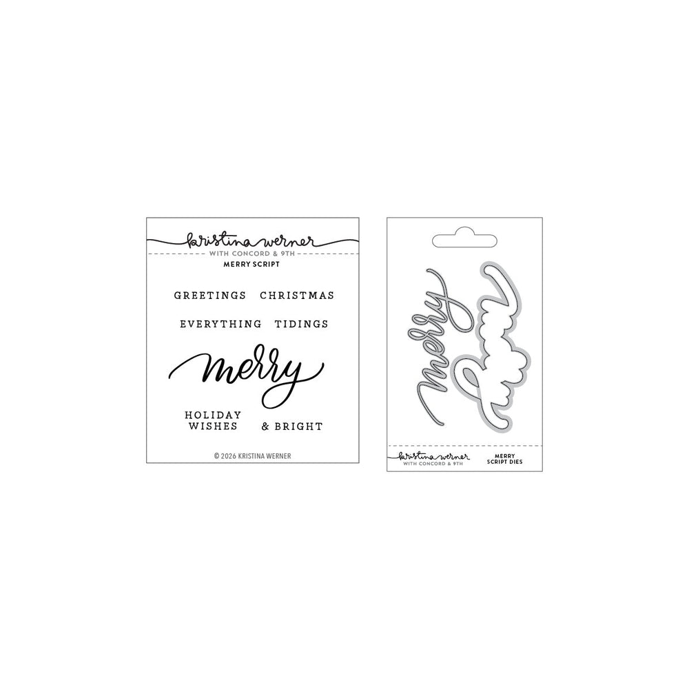 Concord & 9th 2pc Merry Script