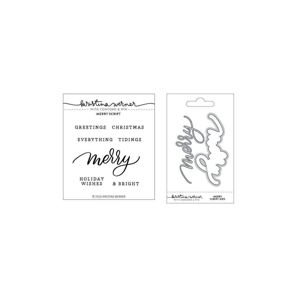 Concord & 9th 2pc Merry Script