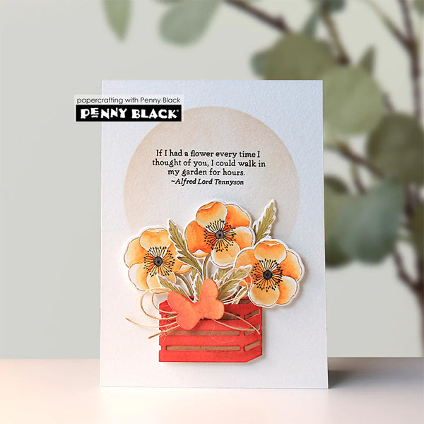 Penny Black Dies Poppies