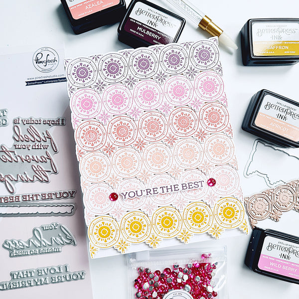 Pinkfresh Studio Press Plate Medallion Border