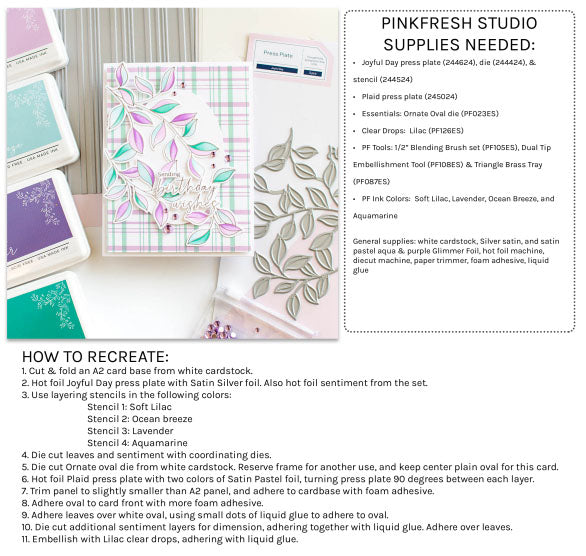 Pinkfresh Studio Clear Stamps Joyful Day