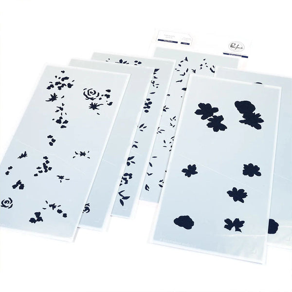 Pinkfresh Studio Stencil Cozy Blooms