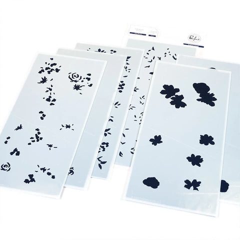 Pinkfresh Studio Stencil Cozy Blooms