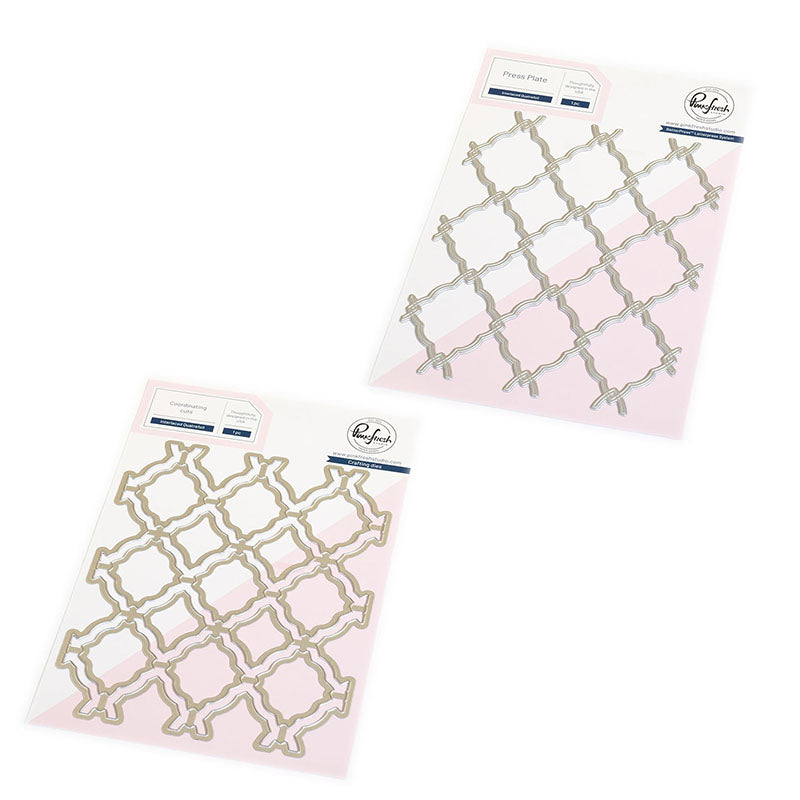 Pinkfresh Studio 2pc Interlaced Quatrefoil