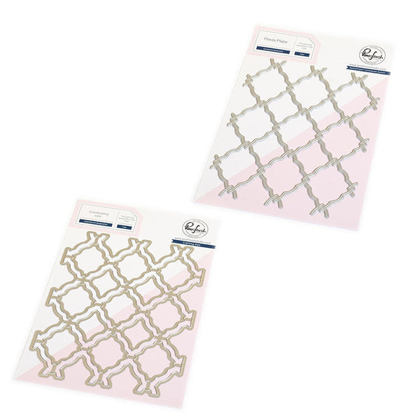 Pinkfresh Studio 2pc Interlaced Quatrefoil