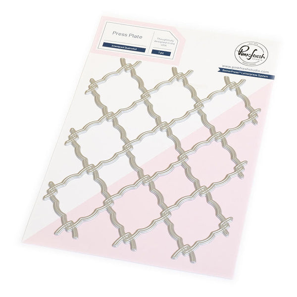 Pinkfresh Studio Press Plates Interlaced Quatrefoil