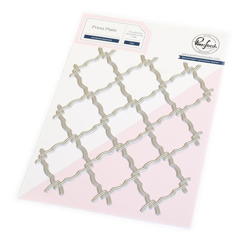 Pinkfresh Studio Press Plates Interlaced Quatrefoil