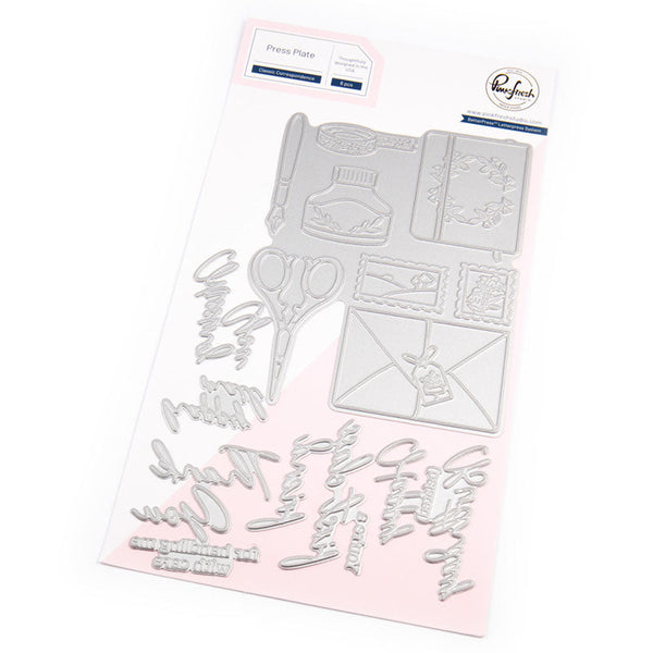 Pinkfresh Studio Press Plates Classic Correspondence