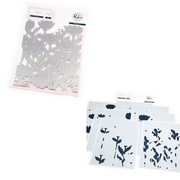 Pinkfresh Studio 2pc Floral Field