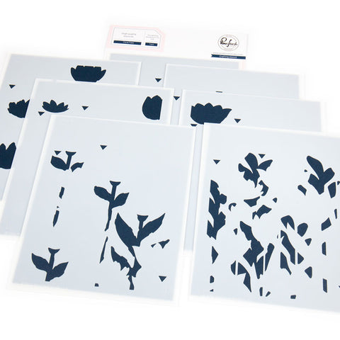 Pinkfresh Studio Stencil Floral Field