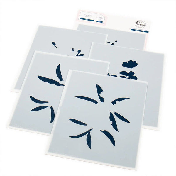 Pinkfresh Studio Stencil Plumeria