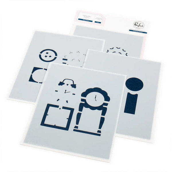 Pinkfresh Studio Stencil Good Times