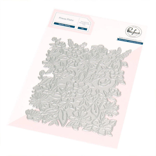 Pinkfresh Studio Press Plates Garden Medley