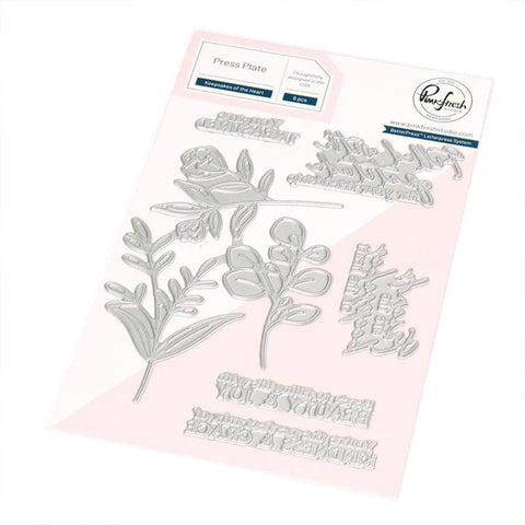 Pinkfresh Studio Press Plates Keepsakes of the Heart