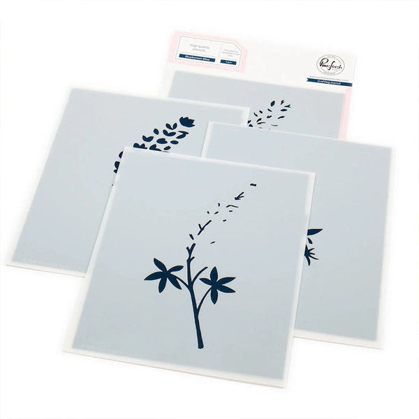 Pinkfresh Studio Stencil Bluebonnet Bliss
